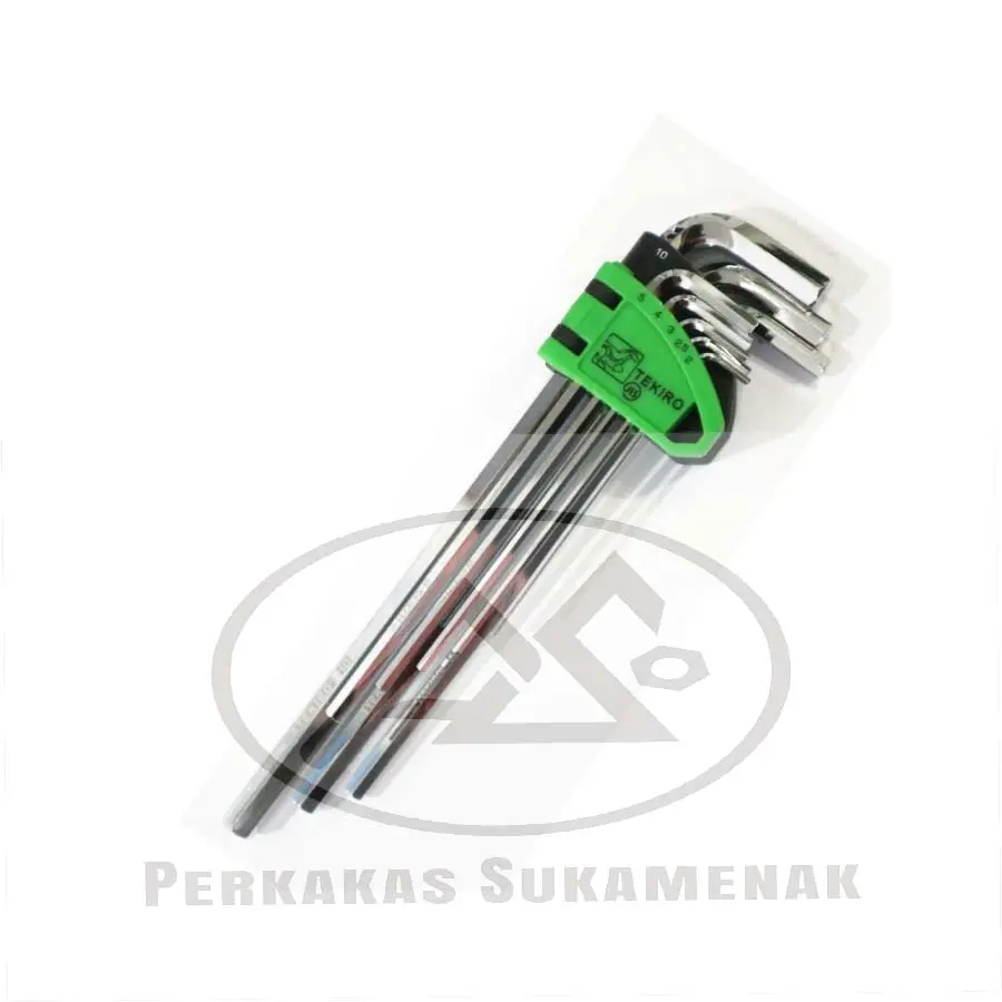 Tekiro Kunci L Flat Set 8pcs Long Tekiro Kunci L Hex Set Long 8pcs - TKR KUNCIL HEX HARGA PROMO!!