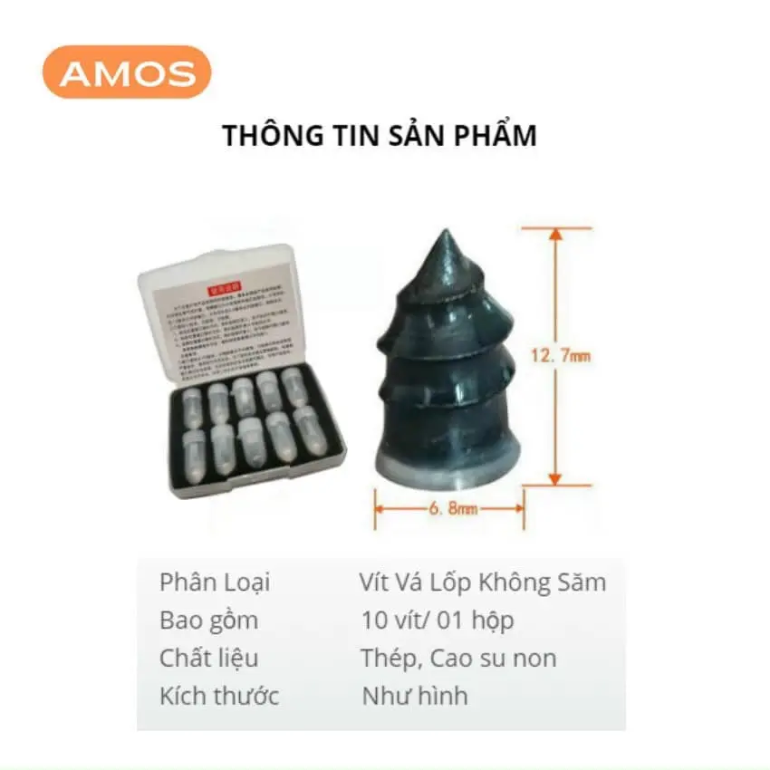 Vít cao su vá lốp ô tô xe máy