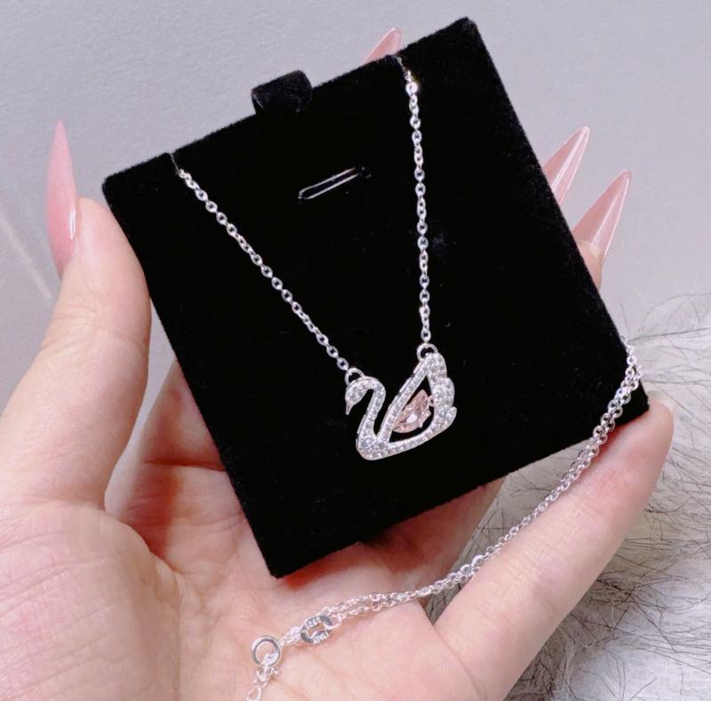 VC024 - Vòng Đeo Cổ B.A.C XINH Mặt Thiên Nga New Đính Đá Cực Đẹp .