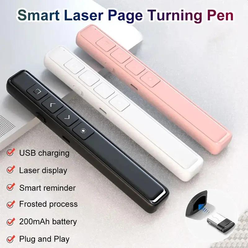 Bút Lật Ppt Trình Bày Không Dây, Tần Số 2.4GHz, Điều Khiển Từ Xa Sạc USB B6 PowerPoint, Thích Hợp Cho Giáo Viên, Công Nhân Và Máy Chiếu, [Thanh Toán Khi Nhận Hàng]