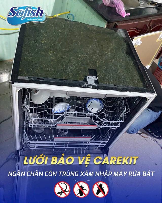 Lưới bảo vệ bếp từ, máy rửa bát chống côn trùng, gián Sofish Carekit 9