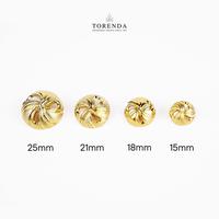 Gambar Torenda Kancing Jepang Emas Grosir Gold Button Motif Swirl Wind / Pcs - 15mm dari Torenda Kota Administrasi Jakarta Pusat 2 Tokopedia