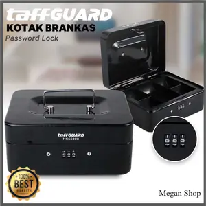 Kotak Brankas Multifungsi Uang Dokumen Password Ukuran 20x16x9CM Bahan Baja dengan Sekat