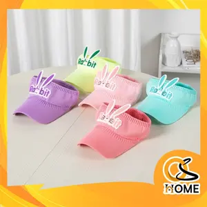 BISA COD T5734 Topi Anak Rabbit Rajut Visor / Topi Anak Topi Golf Senam Pantai