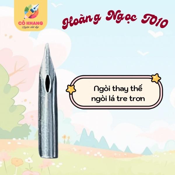 Bút Hoàng Ngọc T010 (KHÔNG KÈM MỰC) bút luyện chữ  Bút ngòi lá tre 101 không rỉ, bút luyện calligraphy nét thanh nét đậm 2