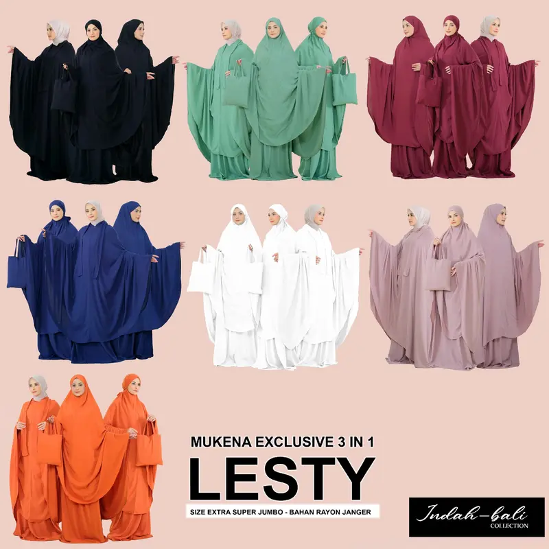 MUKENA EXTRA JUMBO 3 IN 1  LESTY 8