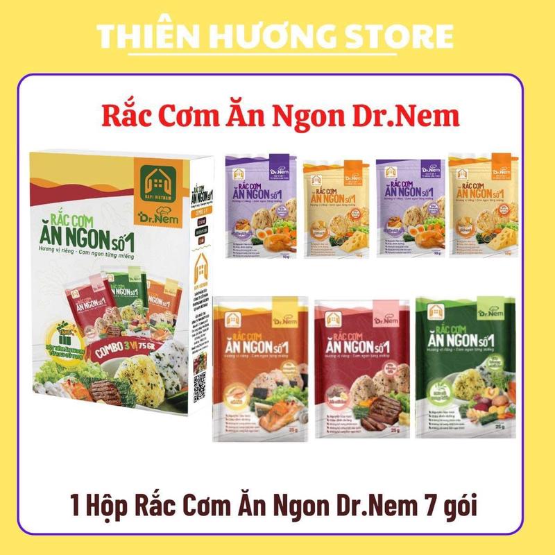 Rắc Cơm Ăn Ngon cho bé Dr.Nem hữu cơ Gói Tự nhiên Gia Vị Bột