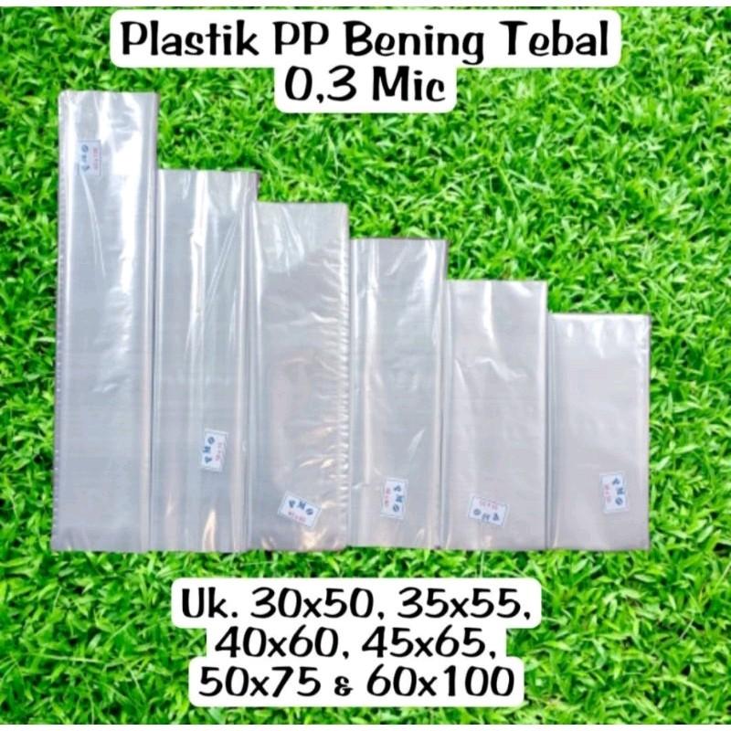 Plastik Kantong Besar Laundry PP Bening 40x60 50x75 60x100 Plastik Loundry Sayur Ikan Buah Sampah Dll Pakaian 2