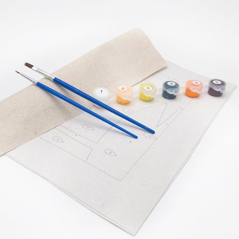 Product Introduction of Tranh tô màu theo số hoạt hình Doreamon kích cỡ 20x20cm đã căng sẵn khung, Mua 1 tranh Tặng 1 kệ để tranh, 1 màu bóng, màu tô, cọ vẽ, móc treo tranh, mua 3 tranh tặng 1 tranh, tặng 4 kệ gỗ, 4 màu bóng 13