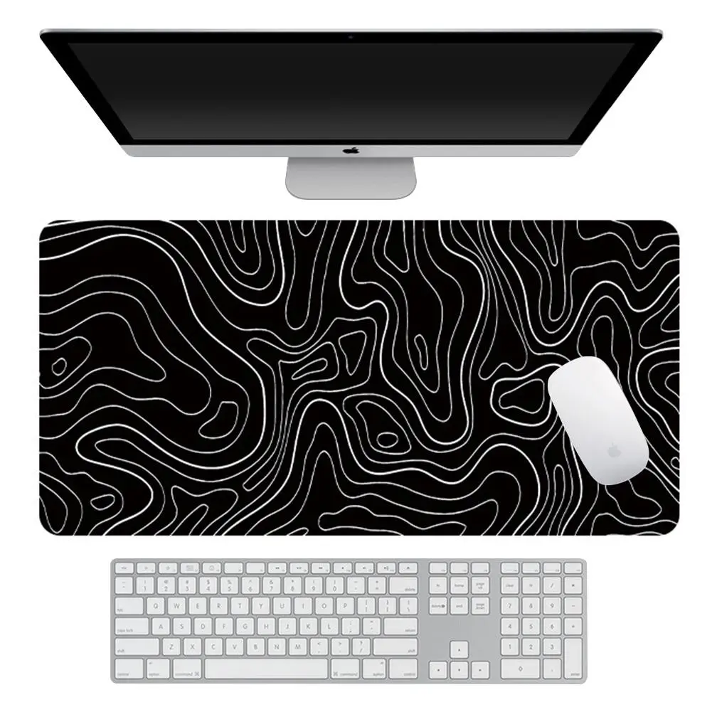 Mouse Pad Large Keyboard Mouse Desk Pad Computer Locking Edge Non-slip Rubber Gaming Mouse Pad Laptop Mouse Carpet #467229