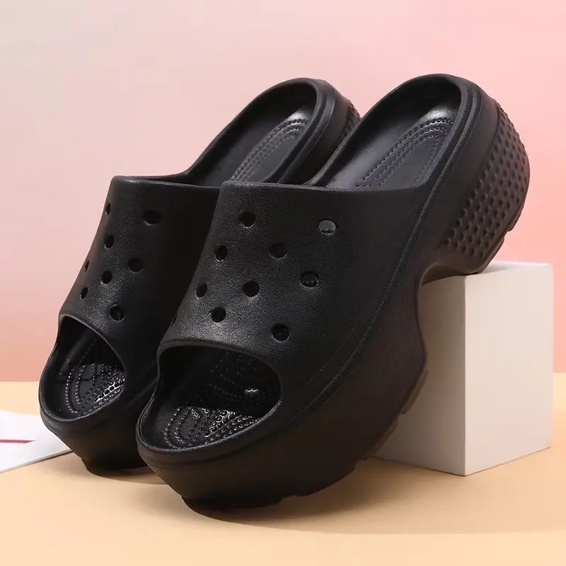 Dép nữ đế cao 6,5cm gắn charm siêu xinh xắn mã 205 - Chất liệu tốt tự nhiên - GiàY, Shoes DéP Nhung Len 5