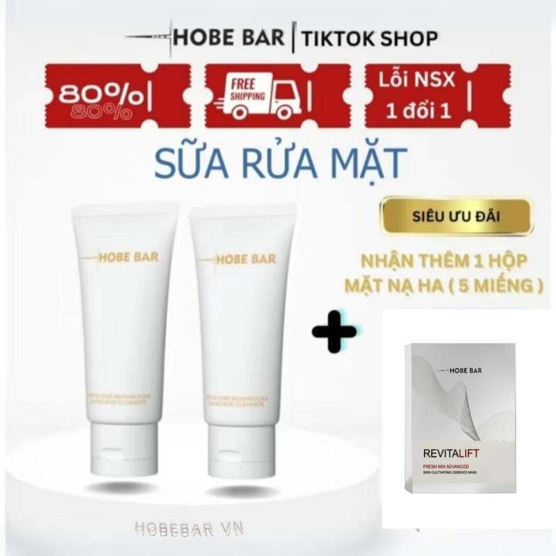Sữa Rửa Mặt HOBE BAR 50ml Làm Sáng Da Sạch Bụi Bẩn Dịu Nhẹ Lành Tính Cho Cả Nam Và Nữ Skincare suaru  amatt