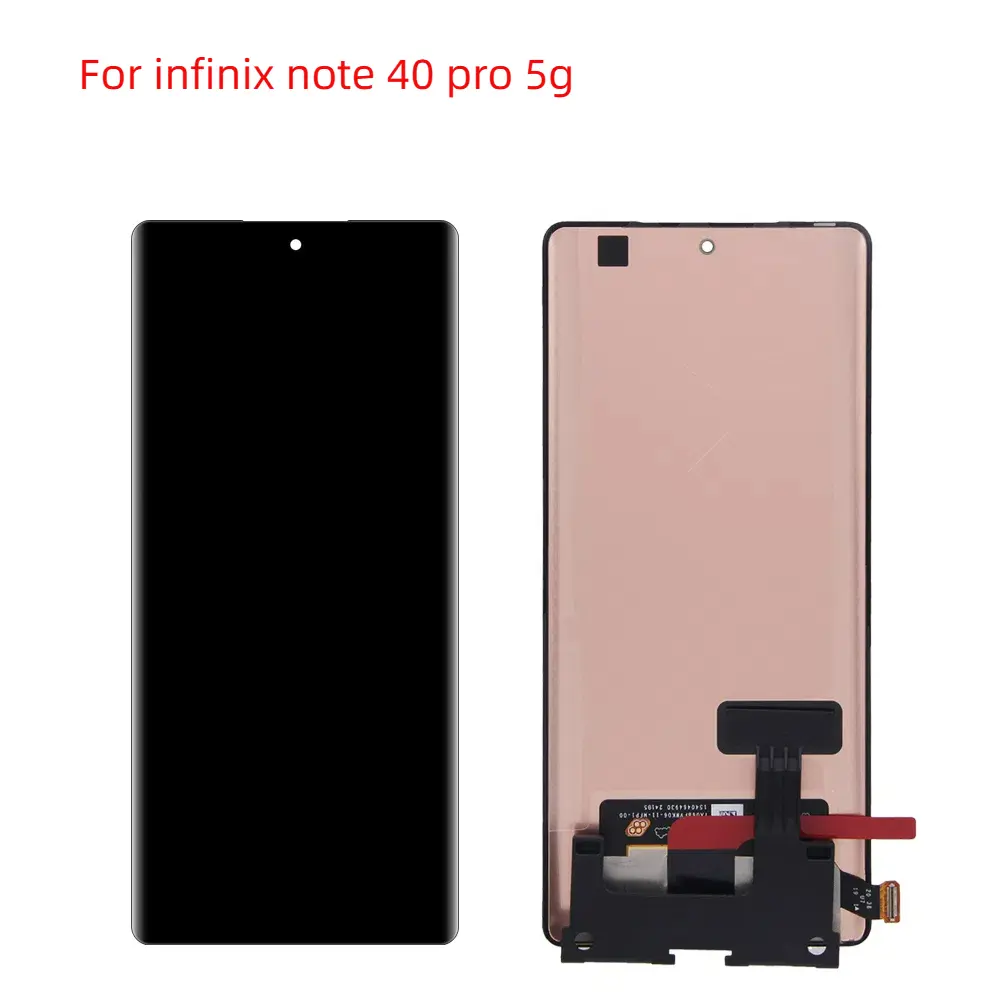 For infinix note 40 pro 5G x6851 Lcd screen Display+Touch Glass Digitizer note 40pro 4g x6850 frame