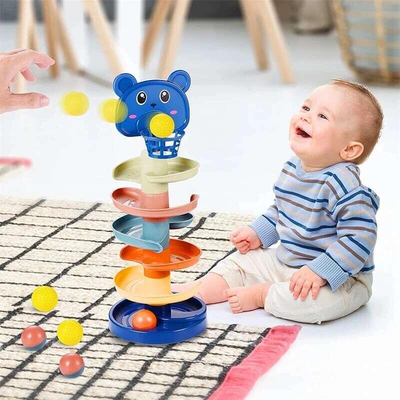Product Introduction of Toy Rolg Ball Educational Games For Babies Stacking Track Baby Development Toys Children 9
