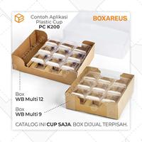 Gambar Cup Puding Wadah Agar Jelly Gelas Plastik Dessert Cup Kotak Bulat | PC - PC B170 dari Box Are Us Kota Bandung 4 Tokopedia