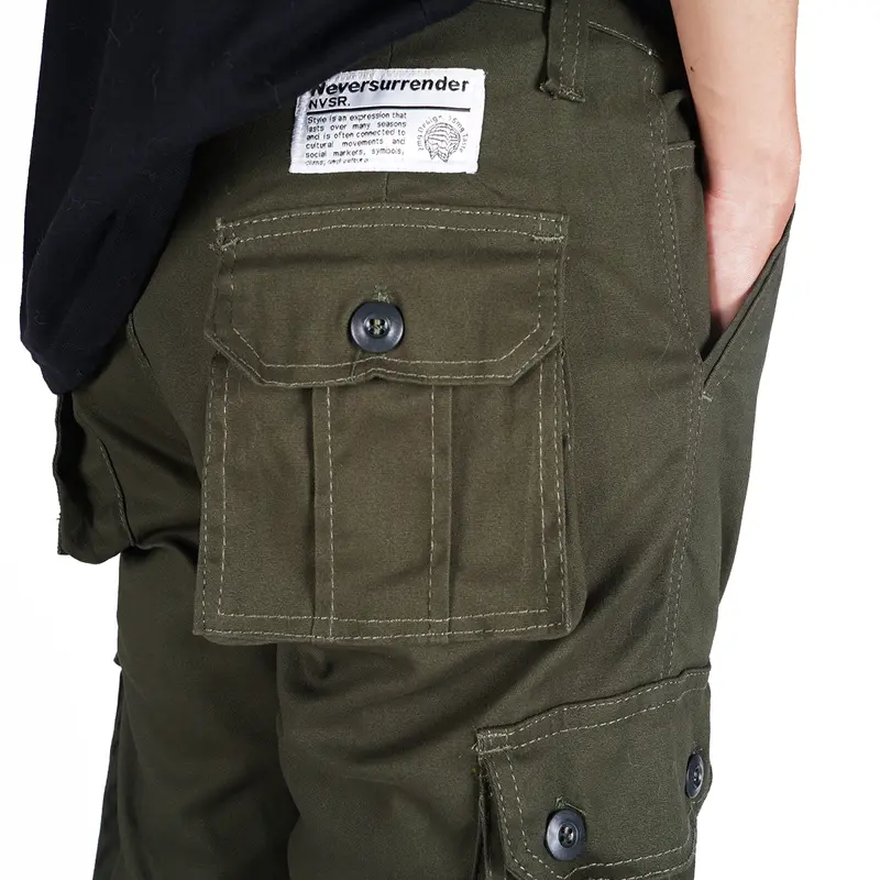 NVSR Long Cargo Pants Hijau Stretch Reguler 4