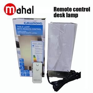 Table Lamp with Fabric Shade with On/off Remote Control Lamp Night Light Home Study Lamp