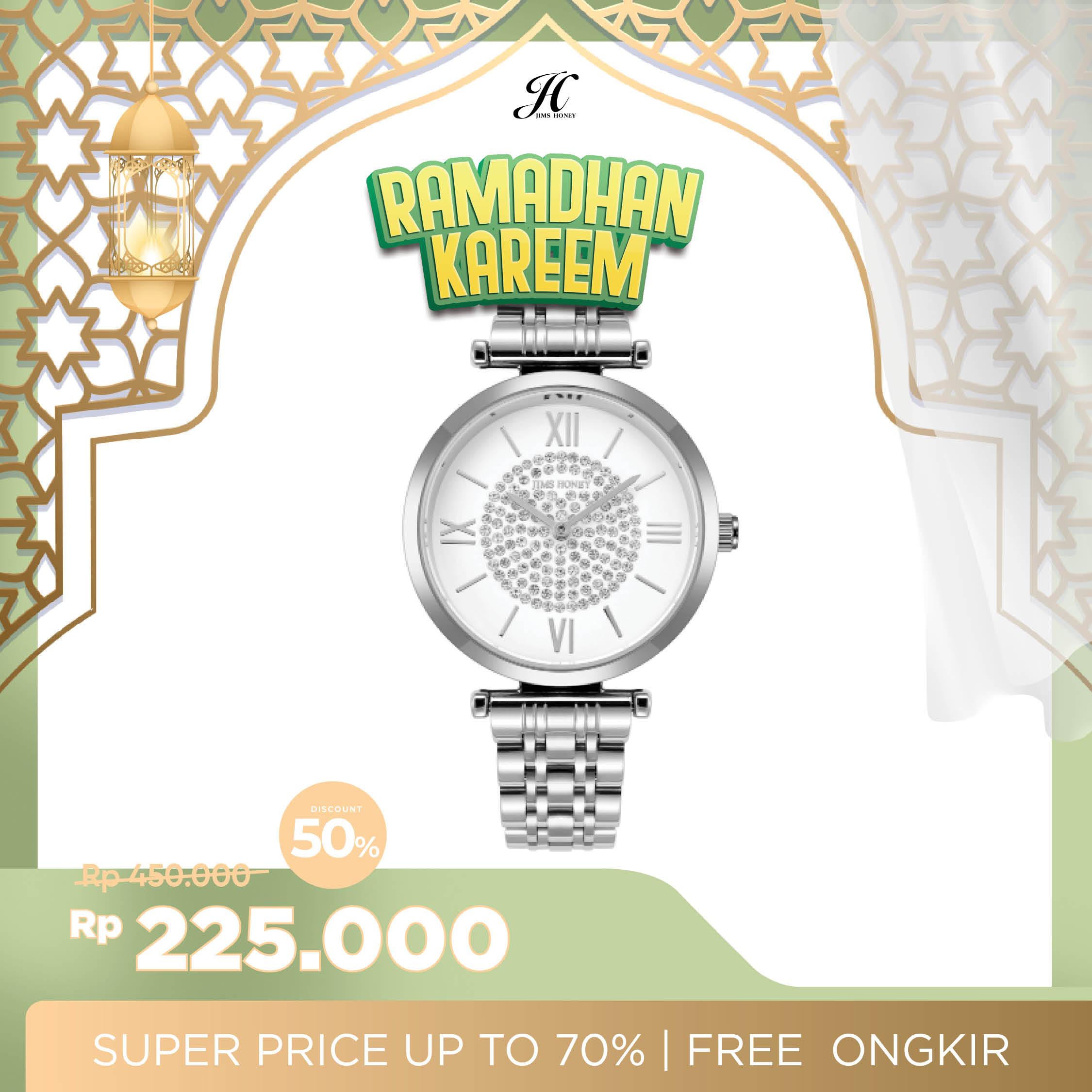 JIMS HONEY JAM TANGAN WANITA JT 8419 (FREE BOX + BATERAI)