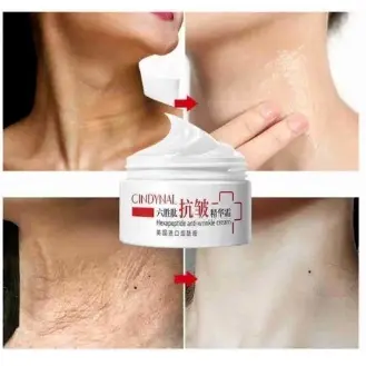 CINDYNAL Moisturizer Hexapeptide anti Wrinkle Cream Pelembab Wajah Penghilang Garis Halus Anti Penuaan Dini 4