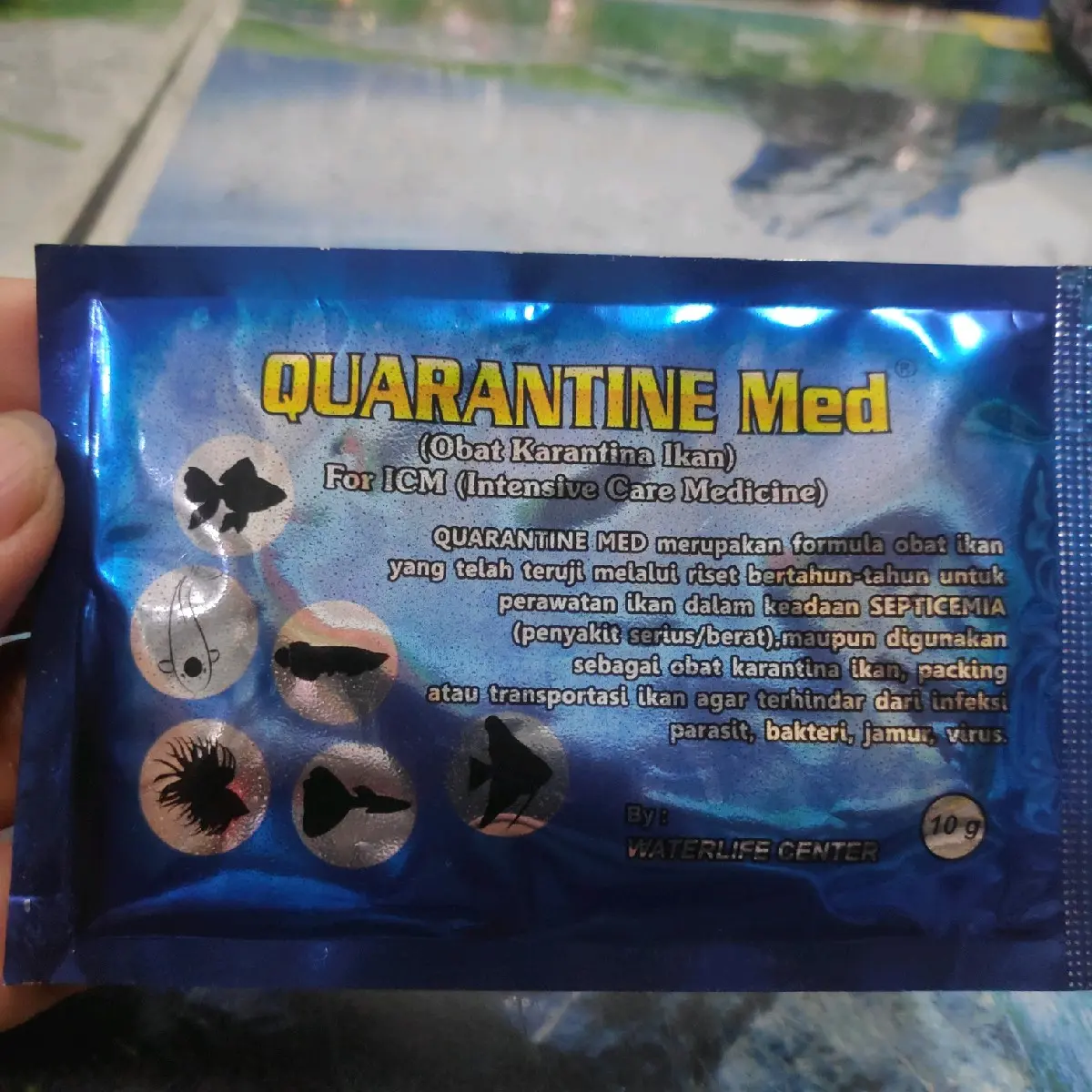 QUARANTINE MED OBAT IKAN  10 gr