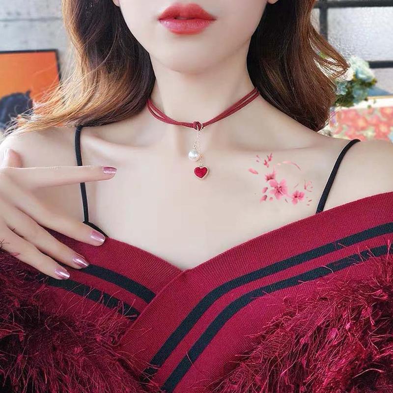 Product Introduction of 【 Set Of 30 Sheets 】 Tattoo Butterfly Pattern Floral Tattoo With A Lot Of Stripes To Choose From Color  Tattoo Sticker Paper Men's And Women's Tattoos 19