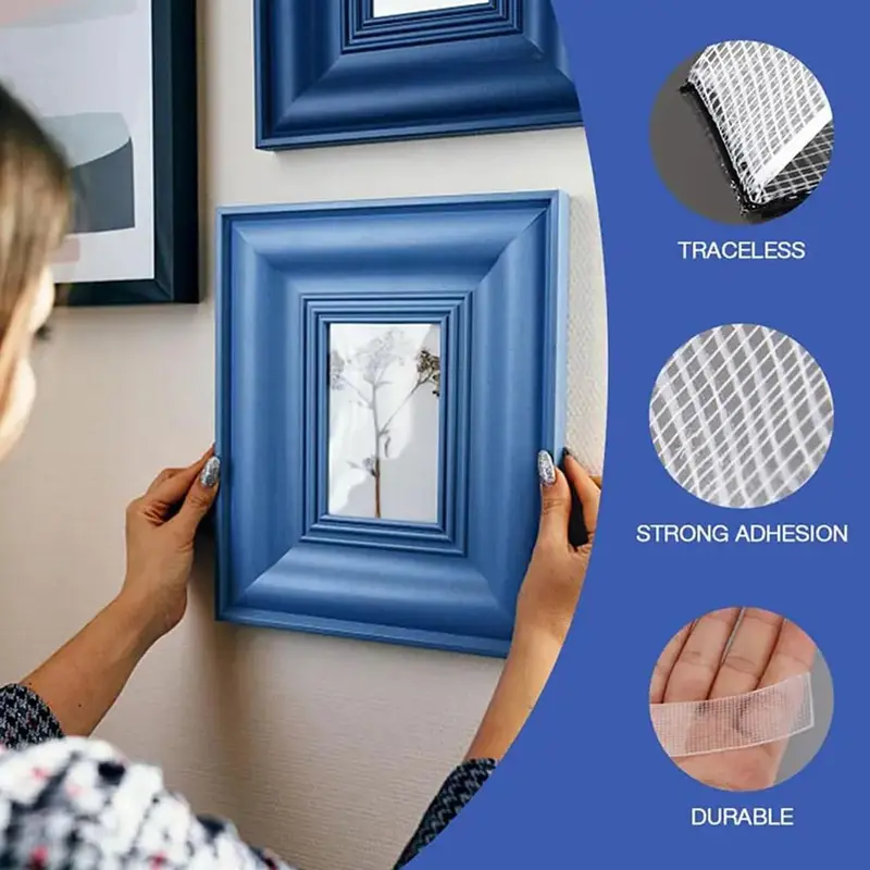 Băng Dính Nano, Keo Dính Ma Thuật Không Dấu Vết, Chất Kết Dính Trong Suốt, Chất Kết Dính Acrylic, Băng Dính Hai Mặt, X7R6 2