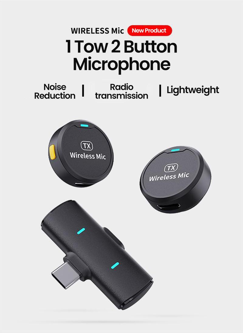Product Introduction of M1 wireless magnetic button microphone, compatible with iPhone, iPad, Type-C,for live streaming, interviews, Vlog recording, audio recording, portable mini microphone, plug and play noise reduction 63