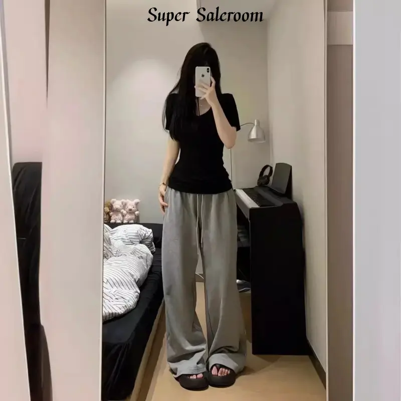 Áo Sơ Mi ngắn Tay Áo Cổ Bẻ, Quần Đùi Xù, Chất Liệu Cotton, Màu Đen, Dành Cho Nữ, Trang Phục Mùa Hè, Phong Cách Thanh Lịch, Thiết Kế Cơ Bản, Dễ Phối Đồ, Mỏng Vừa Vặn, Tôn Dáng, Áo Cô Gái Nóng Bỏng, Thời Trang