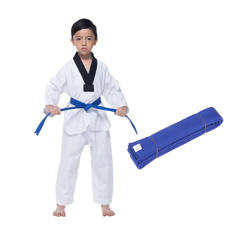 [TTSS]1PC 200cm Taekwondo ITF Belt Color Belt Martial Arts Karate Judo Uniform Accessories Quality Cotton Road Belt