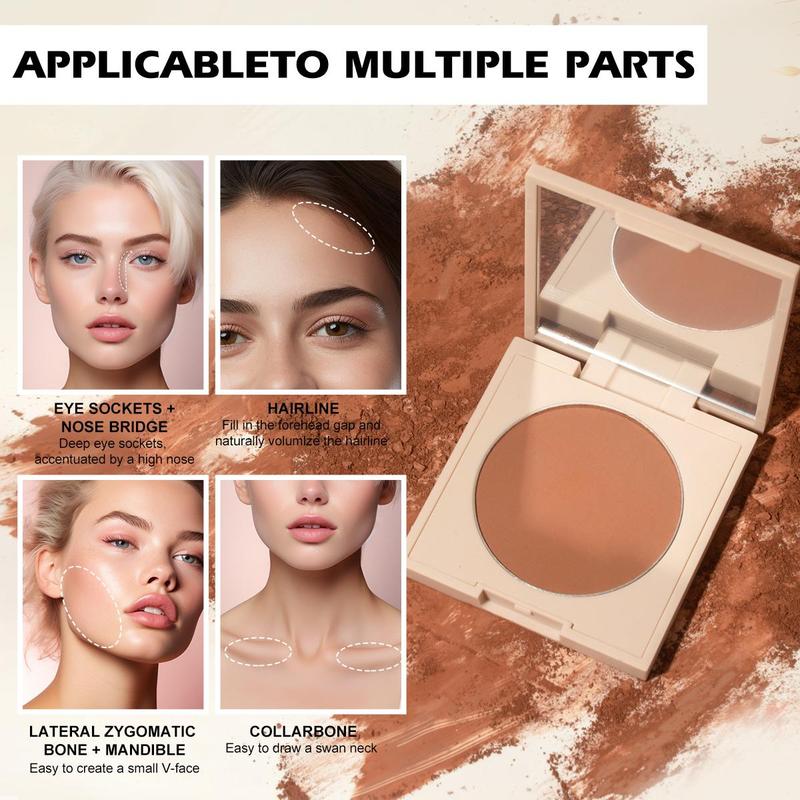Long-lasting Bronzer Facial Contour Palette with Mirror, Portable Multipurpose Makeup Palette, Facial Makeup Tools & Supplies 6