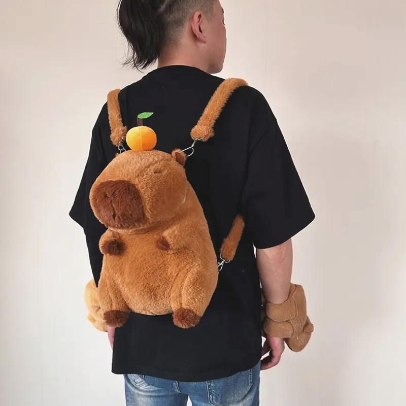 Ba Lô Capybara, Thiết Kế Dễ Thương, Dành Cho Nam Và Nữ Backpack Đeo Vai 0