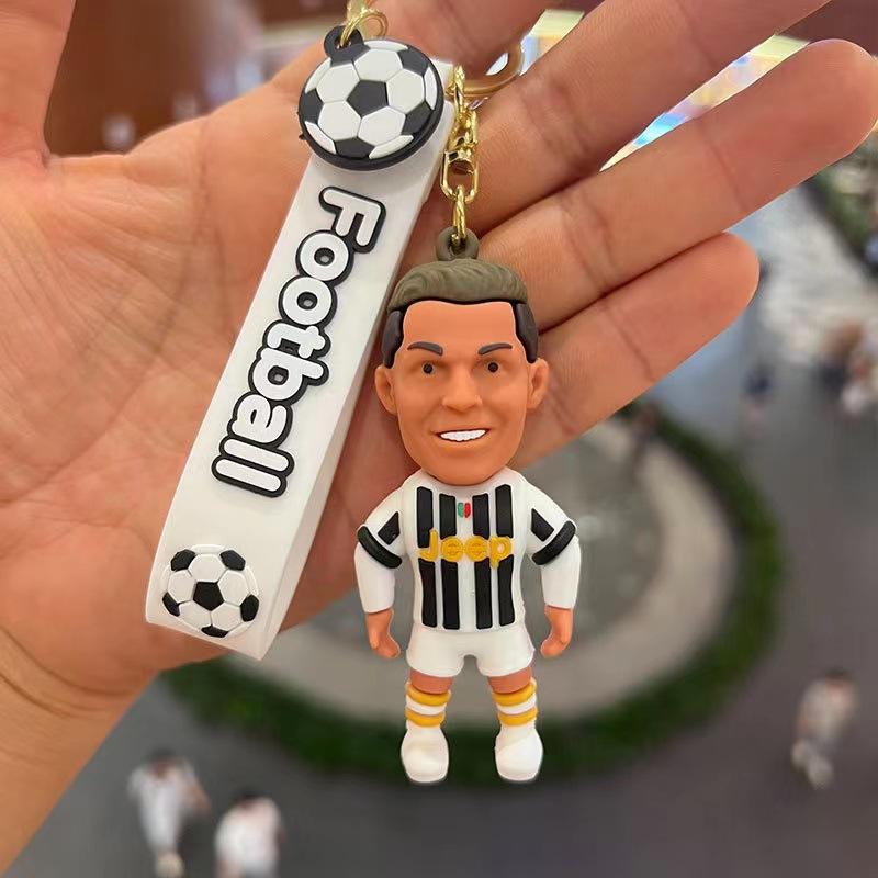 Product Introduction of No.10 football star keychain, cartoon Messi doll pendant, ornament bag, car keychain, gift 8