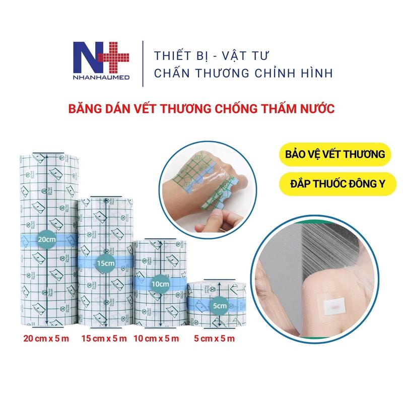 Băng Dính Y Tế Trong Suốt Chống Thấm Nước Dán Vết Thương Băng Dán Đắp Thuốc Nhiều Kích Cỡ