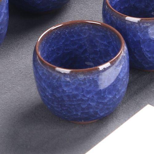 Product Introduction of Made in China Dehua Boutique Cooling Cup Little Dragon Egg Colorful Ceramic Tea Set Boccaro Cup Crackle Glaze Water Cup Kung Fu Tea Cup Beer Mug Set 4