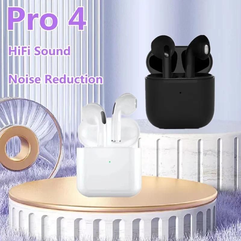 Tai Nghe Bluetooth, Pro4 TWS, Âm Thanh Nổi 9D, Tai Nghe Không Dây, Tai Nghe Trong Tai, Tai Nghe HiFi, Tai Nghe Rảnh Tay, Có Micro, Tương Thích Với Xiaomi 1