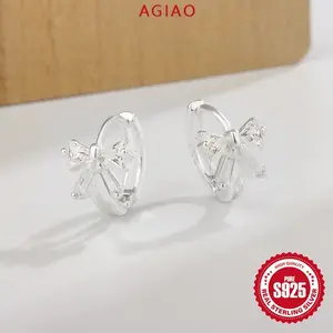 AGIAO Anting Perak 925 Zircon 5A Earrings