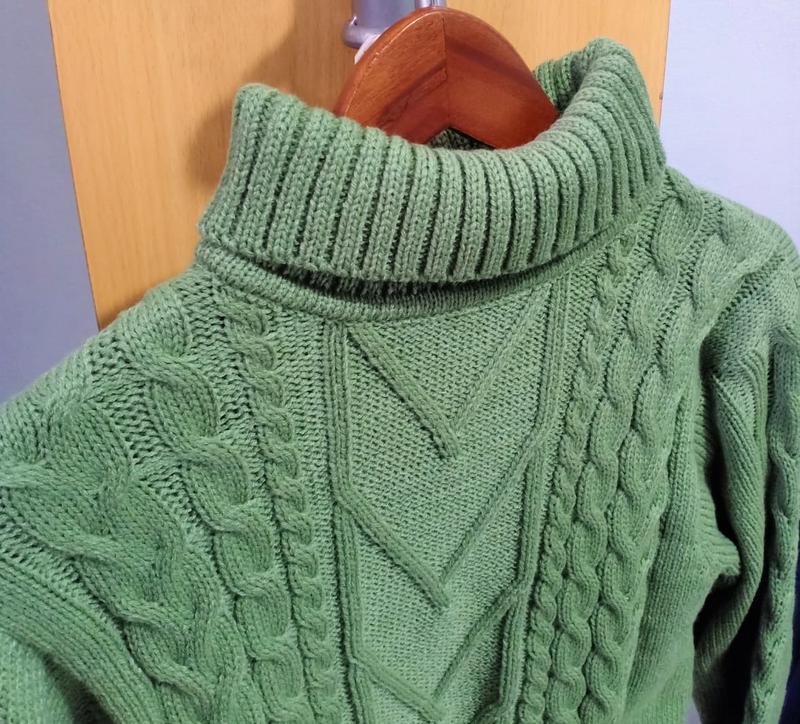 Product Introduction of Turtleneck Sweater Dewasa Kerah Tinggi Motif Cable Knit Oversize 25