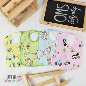 Harga Murah Grosiran!! | Celemek bayi (tatakan iler) baby bib bahan flanel / baby slabber TERMURAH
