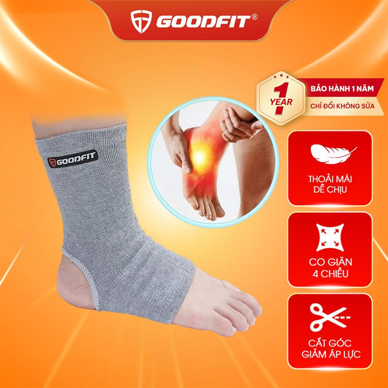 (1 ĐÔI) Tất hở gót bảo vệ cổ chân, bó gót chân thể thao GoodFit GF616A