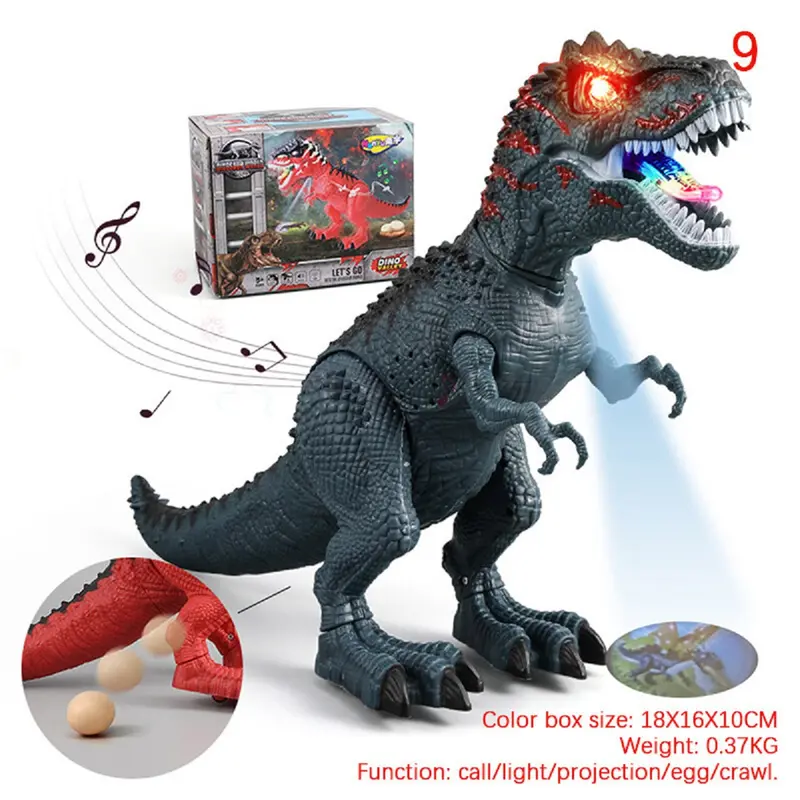 Mainan Anak Dinosaurus Bisa Bertelur / Telur Dinosaurus Mainan Anak Light And Sound baterai hadiah Lampu Remote Toys binatang 0
