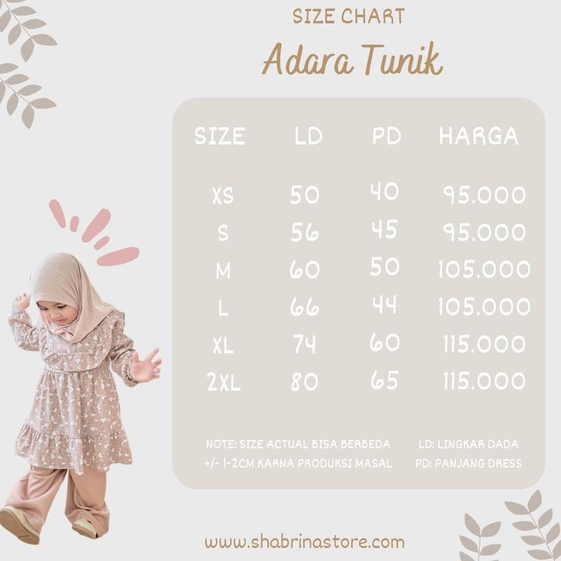 Tunik Adara anak crinkle by shabrina store 1