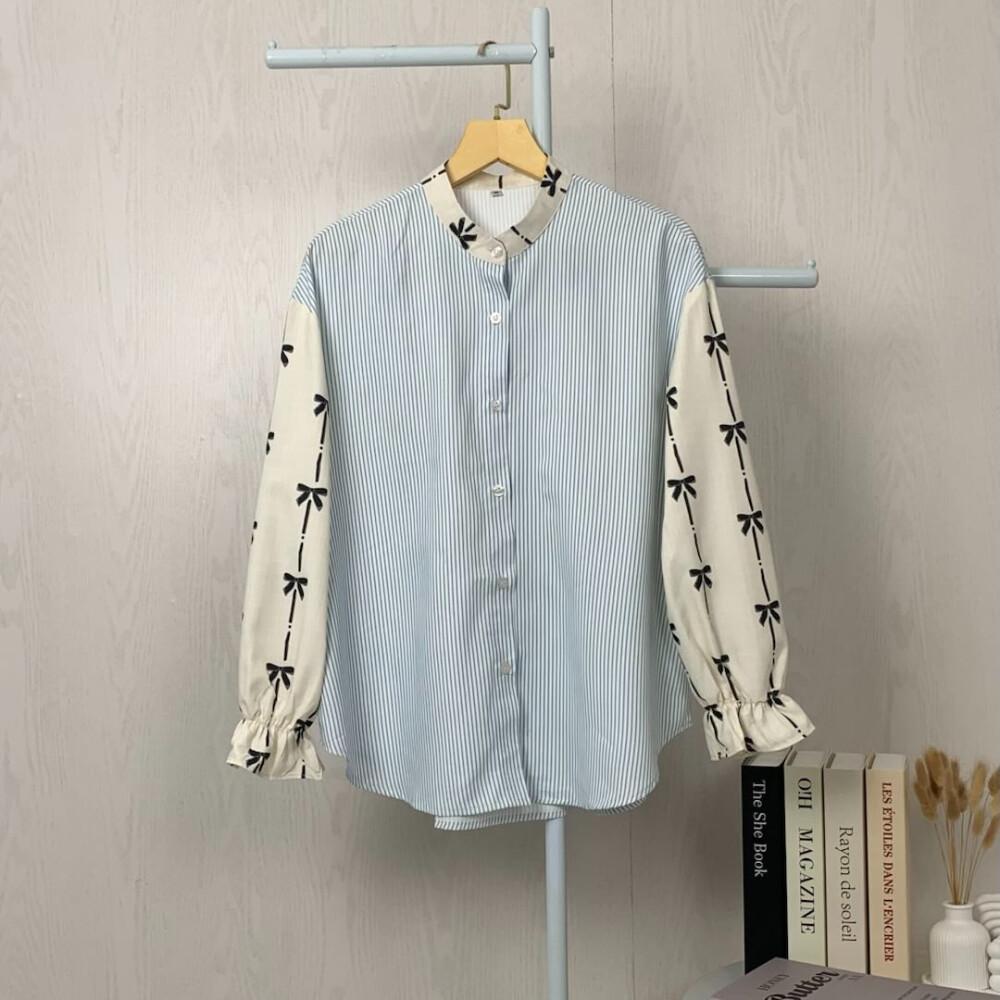 [ready stock]Asaya Korean style colorful plaid fashion casual shirt