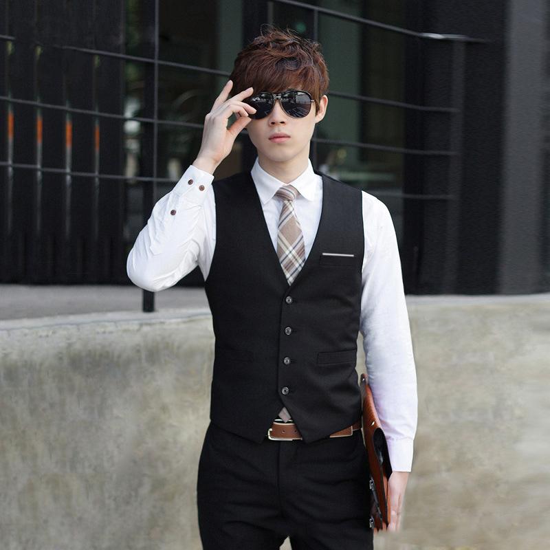 Product Introduction of M-5XL Men's Suit Vest Summer Slim Fit Waist Solid Tank Top Business Leisure Party Bar Banquet Dress 13