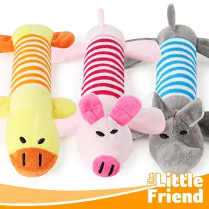 Mainan Gigit Bunyi Anjing Boneka Panjang Karakter Pig Duck dan Elephant