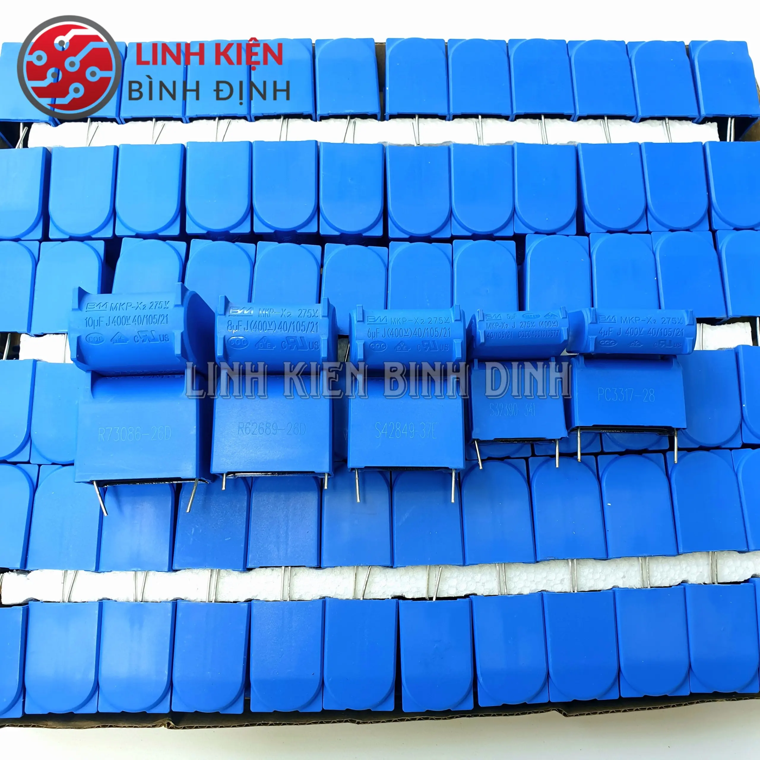 Tụ bếp từ BM 3uF 4uF 5uF 6uF 7uF 8uF 10uF 275VAC 400VDC Loại Đứng Chính Hãng Chất Lượng Cao