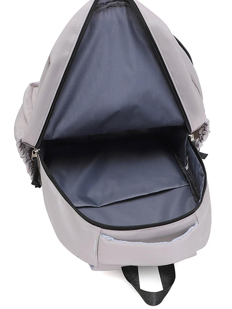 Product Introduction of Fashion Cartoon Pattern Backpack with Coin Purse, Casual Large Capacity Student School Bag, Travel Backpack for Women & Men 6