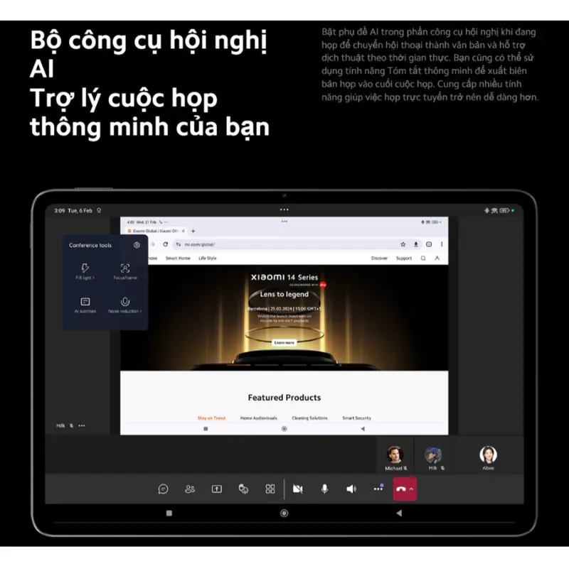 Máy tính bảng Xiaomi Pad 6S Pro (8GB/256GB) - Chính Hãng Bảo Hành 18 Tháng 2