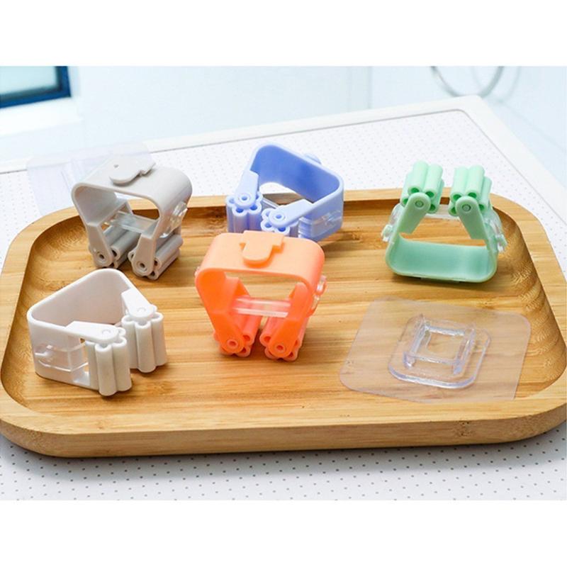 Móc Treo Chổi , Cây Lau Nhà - Thanh Treo Kẹp Giữ Chổi Dán Tường Đa Năng , Chịu Lực Tốt , Không Thấm Nước 4
