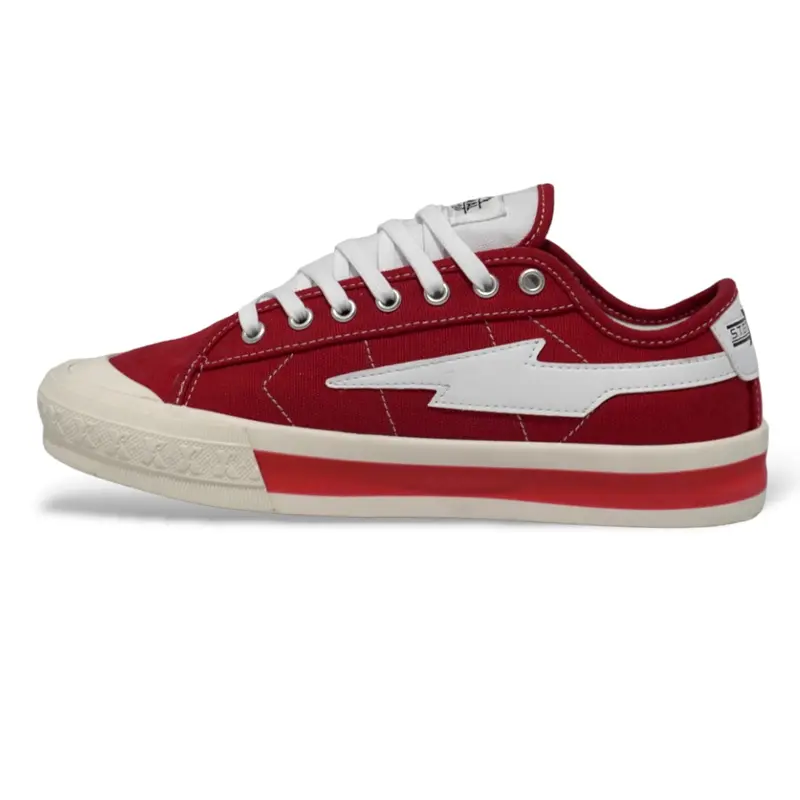(Spesial Kemerdekaan) Sepatu Pria Wanita028 XternalStepSure Mitterns Storm Merah Putih Low Canvas Kasual Casual Shoes Sneakers 5