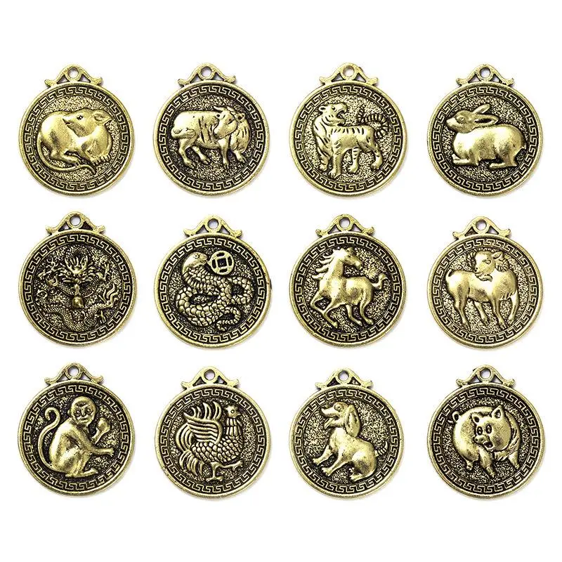 Liontin 12 Shio Buka Aura Hoki Keberuntungan - Ornamen Fengshui